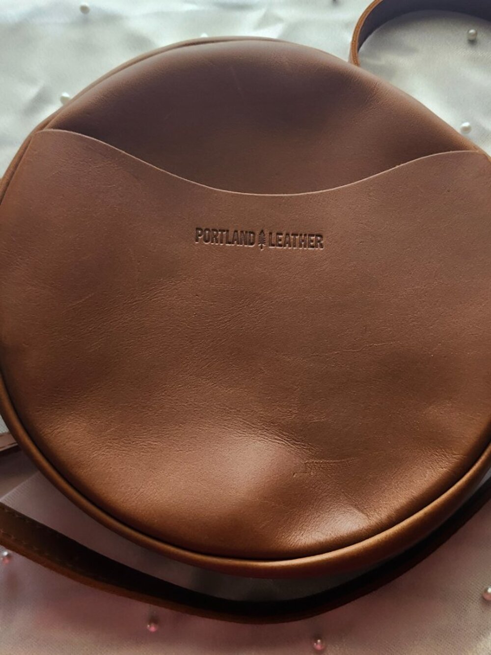 Portland Leather "Almost Perfect" 9" Circle Bag